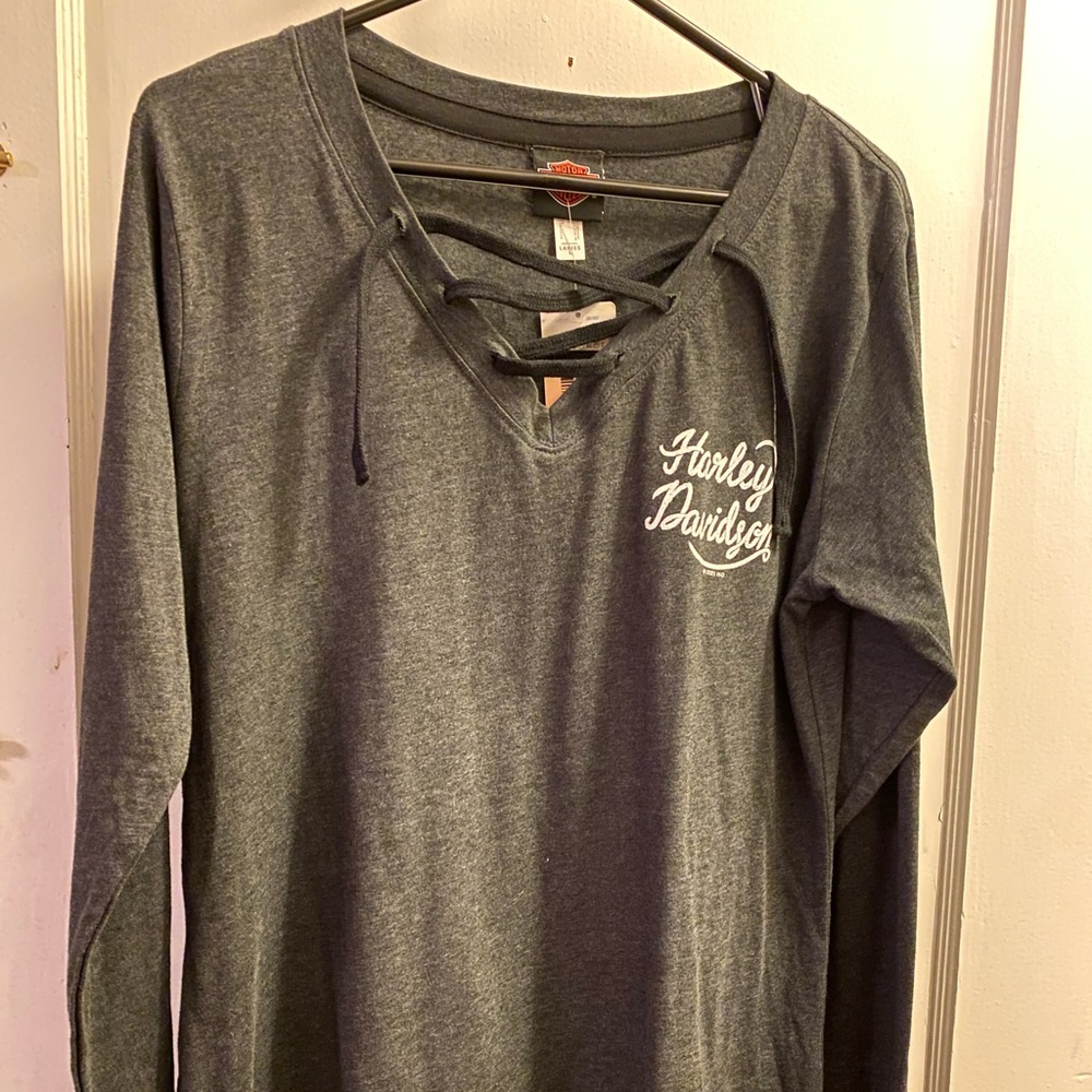 Ladies Lace Up Harley Davidson Top